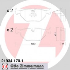 Гальмiвнi колодки дисковi заднi ZIMMERMANN 219341701