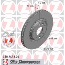 Гальмiвнi диски переднi ZIMMERMANN 470243820