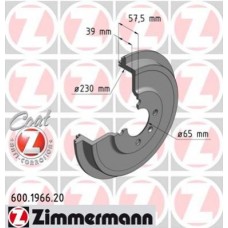 Гальмiвнi барабани Coat Z заднi ZIMMERMANN 600196620