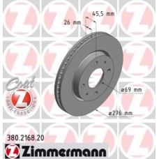 Гальмiвнi диски переднi ZIMMERMANN 380216820