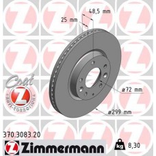 Гальмiвнi диски Coat Z переднi ZIMMERMANN 370308320