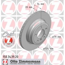 Гальмiвнi диски Coat Z заднi ZIMMERMANN 150343920