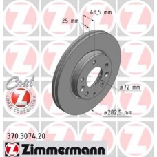 Гальмiвнi диски Coat Z переднi ZIMMERMANN 370307420