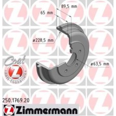 Гальмiвнi барабани заднi ZIMMERMANN 250176920