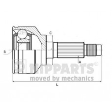 К-т шарнiрний привiдного валу NIPPARTS N2821054