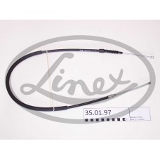 Трос ручного гальма заднiй, лiвий LINEX 350197