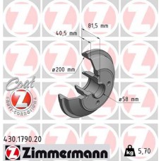 Гальмiвнi барабани заднi ZIMMERMANN 430179020