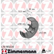 Гальмiвнi барабани ZN заднi ZIMMERMANN 470185020