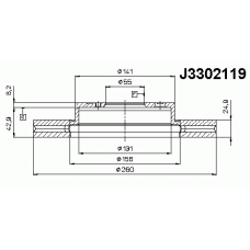 Гальмiвнi диски NIPPARTS J3302119