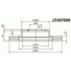 Гальмiвнi диски NIPPARTS J3307006