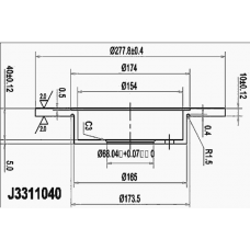 Гальмiвнi диски NIPPARTS J3311040