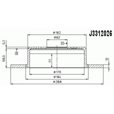 Гальмiвнi диски NIPPARTS J3312026