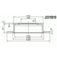 Гальмiвнi диски NIPPARTS J3315010