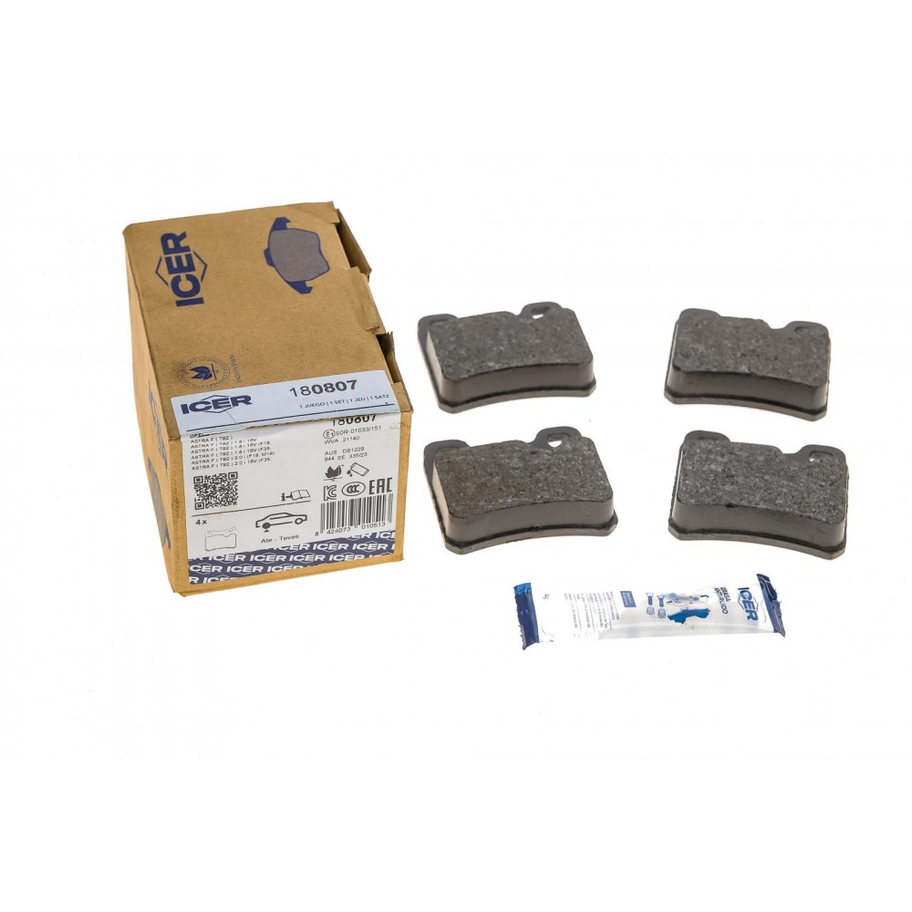 Колодки гальмівні (задні) Opel Astra F 91-01/Kadett E 86-91/Vectra A 88-95