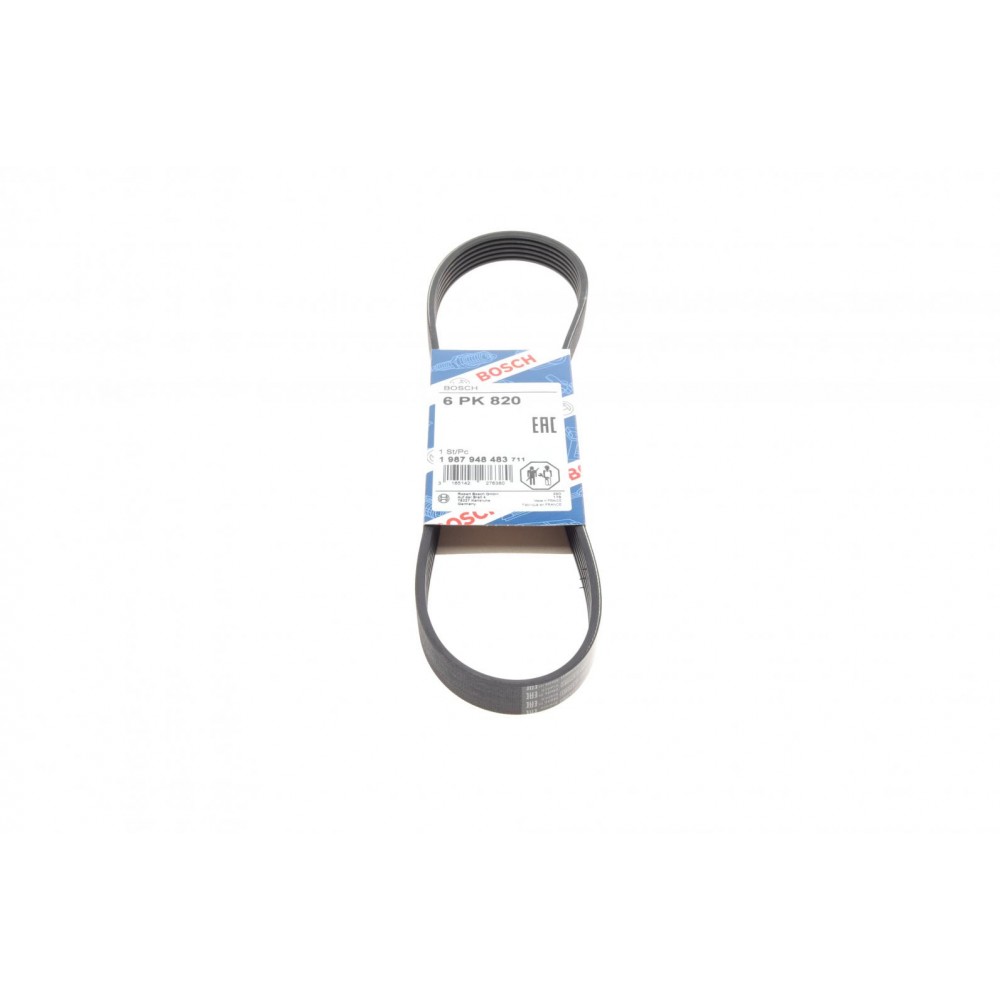 Ремінь генератора VW Polo/Skoda Fabia 1.4/1.9TDI 05-/Nissan Almera/Primera 1.5-1.8 00-08 (6PK820)