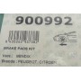 Планка супорта (переднього) прижимна (к-кт) Citroen Saxo 96-04/Peugeot 205/305/405 79-98 (Bendix)
