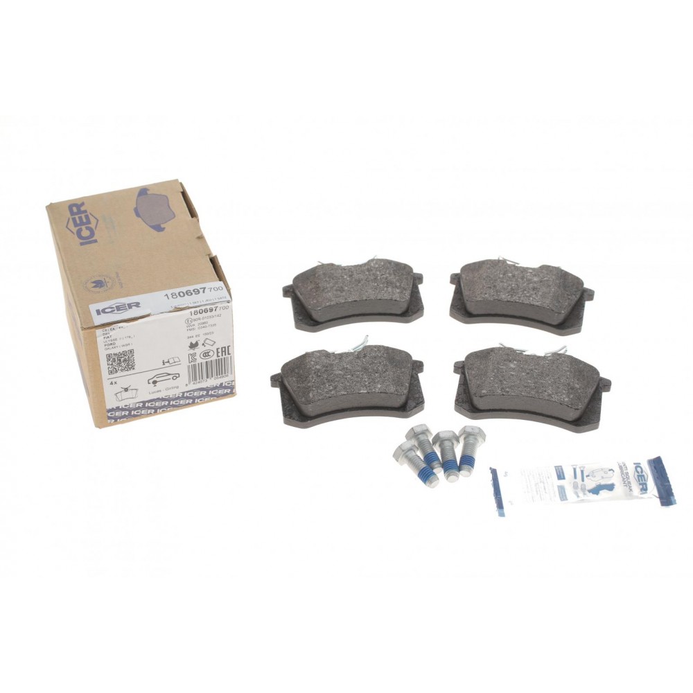 Колодки гальмівні (задні) Citroen C3-C8/Skoda Octavia 01-/Renault Megane 08-/VW Golf 91-14/Polo 96-