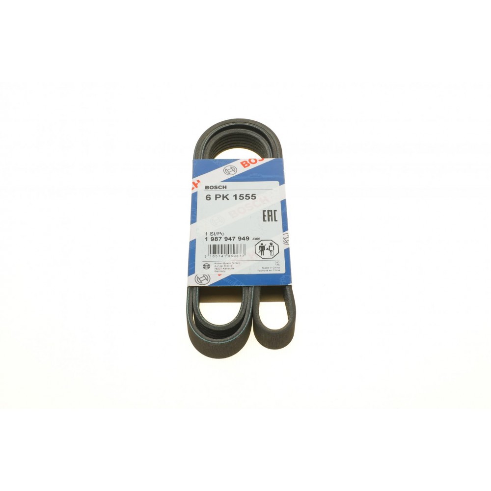 Ремінь генератора поліклиновий VW T5/Amarok 2.0TDI 09-/Ford Focus/Kuga/Galaxy 98-/Opel Astra J/Insignia A 1.6 08- (6PK1555)
