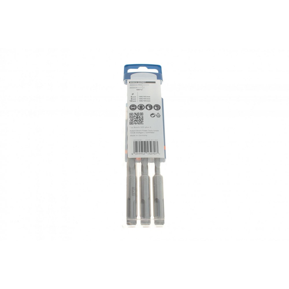 Набір бурів Expert SDS plus-7X Ø5-6-8-10x165 mm (3 од.