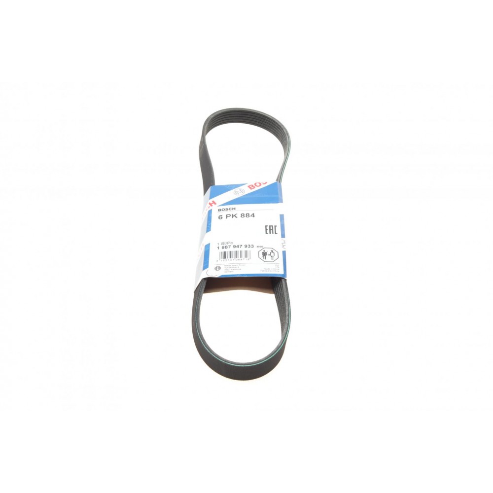 Ремінь генератора Toyota Auris/Yaris 1.33VVTi 08-12/Nissan Micra 1.0/1.3 92-00 (6PK884)