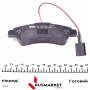 Колодки гальмівні (задні) Citroen Jumper/Fiat Ducato/Peugeot Boxer 06- (+датчики)