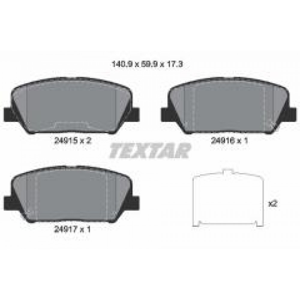 Колодки гальмівні (передні) Hyundai Veloster/I30/ Kia Ceed 11- (Sumitomo) Q+