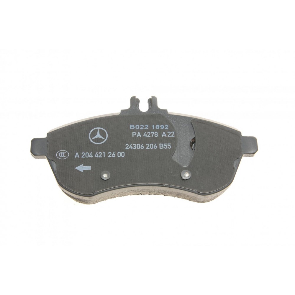 Колодки гальмівні (передні) MB C-class (S204/W204)/E-class (S212/W212) 07-