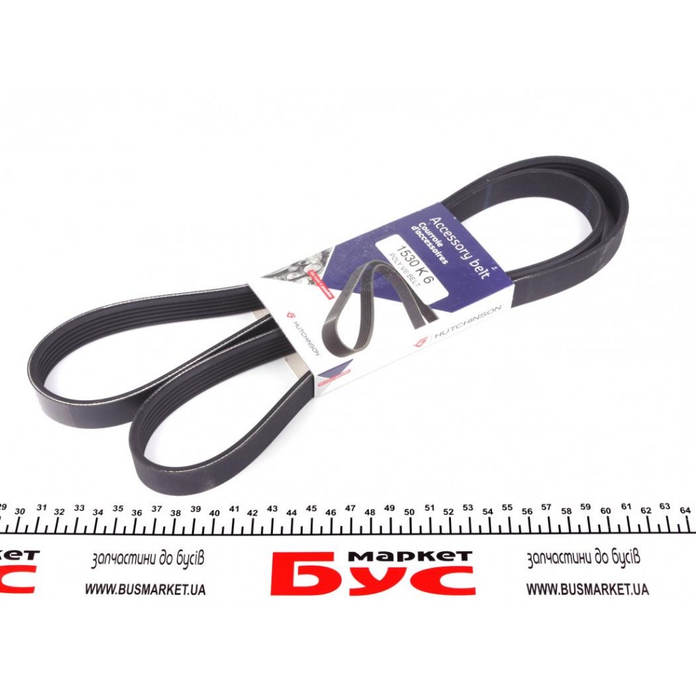 Ремінь генератора Fiat Doblo1.3-1.6 D 10-/Opel Astra F/Corsa B/Vectra B 1.4-1.8/ 94-03 (6PK1530)