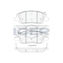 Колодки гальмівні (передні) Hyundai Santa Fe III 12-/Ssangyong Korando III 10-