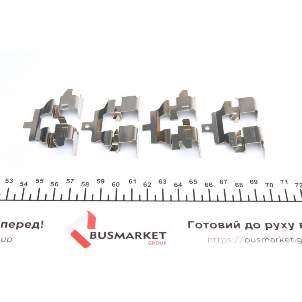 Планка супорта (заднього) прижимна (к-кт) Nissan Qashqai 07- (Akeb)