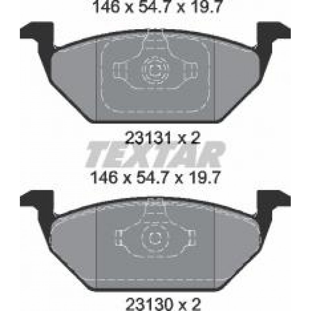 Колодки гальмівні (передні) VW Caddy 03- (Teves) Q+