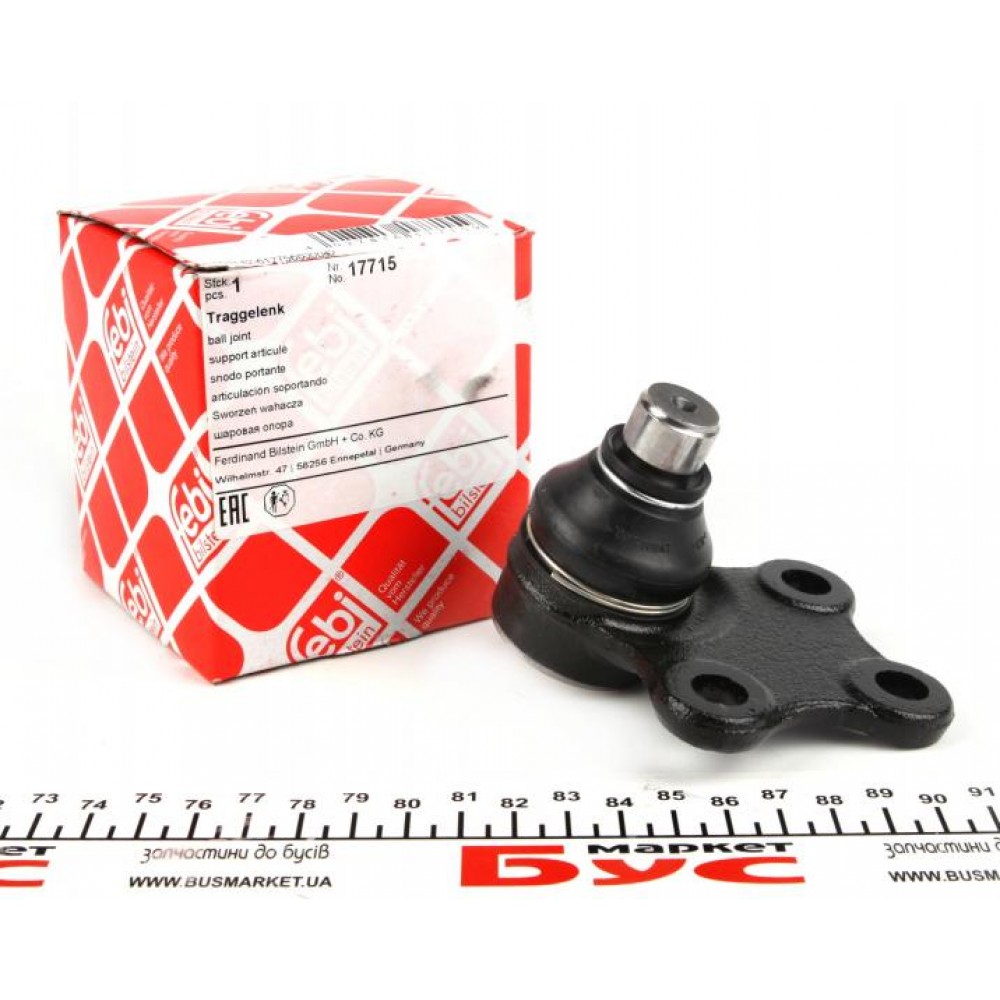 Опора кульова (передня/знизу) Citroen Berlingo/Peugeot Partner 96- (d=18mm)