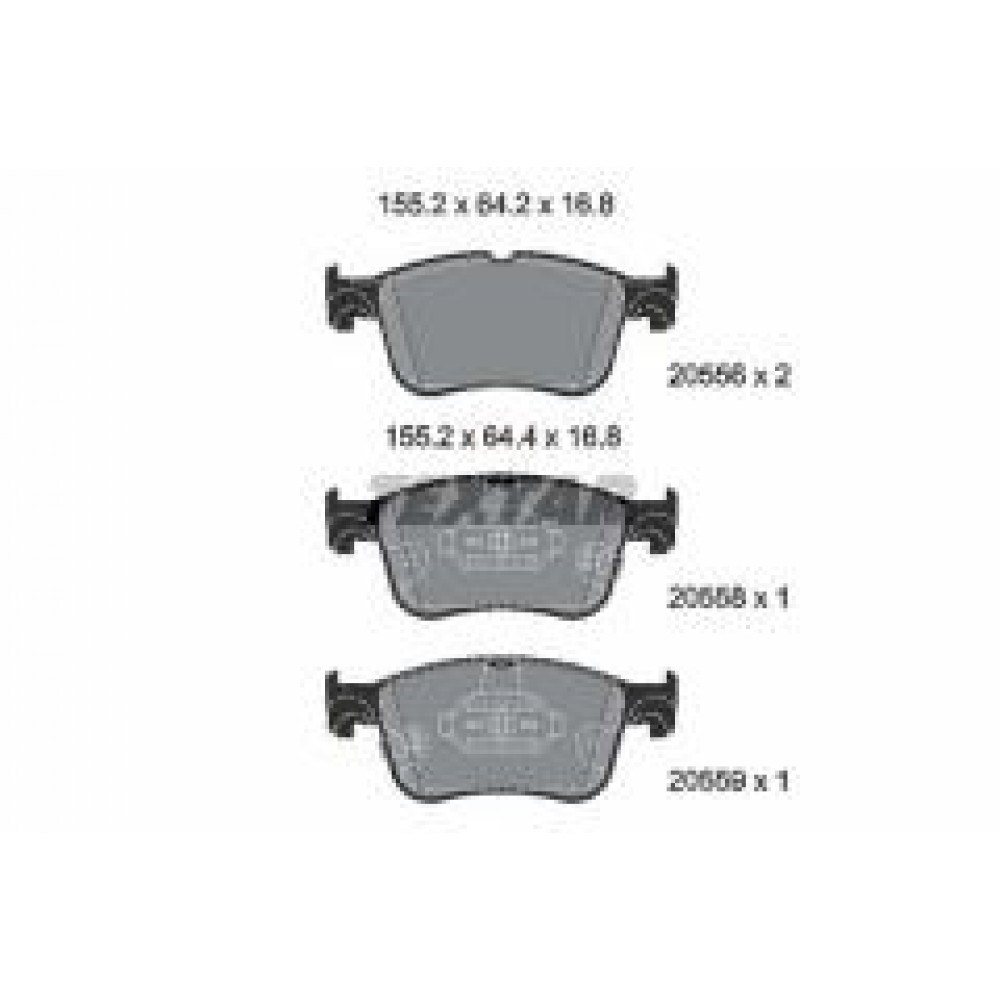 Колодки гальмівні (передні) Ford Focus/Kuga 1.0-2.0 EcoBoost18- (Ferodo) Q+