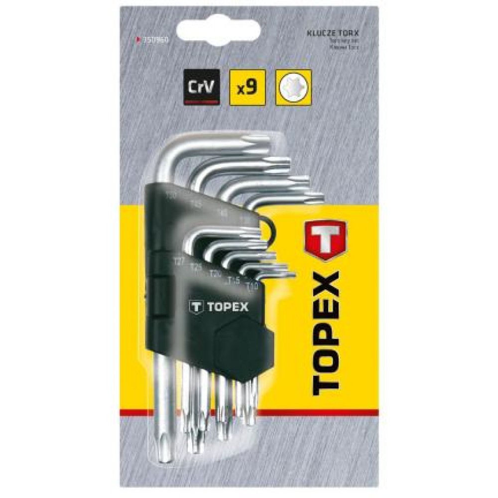 Набір ключів Г-подібних Torx (9 предметів)