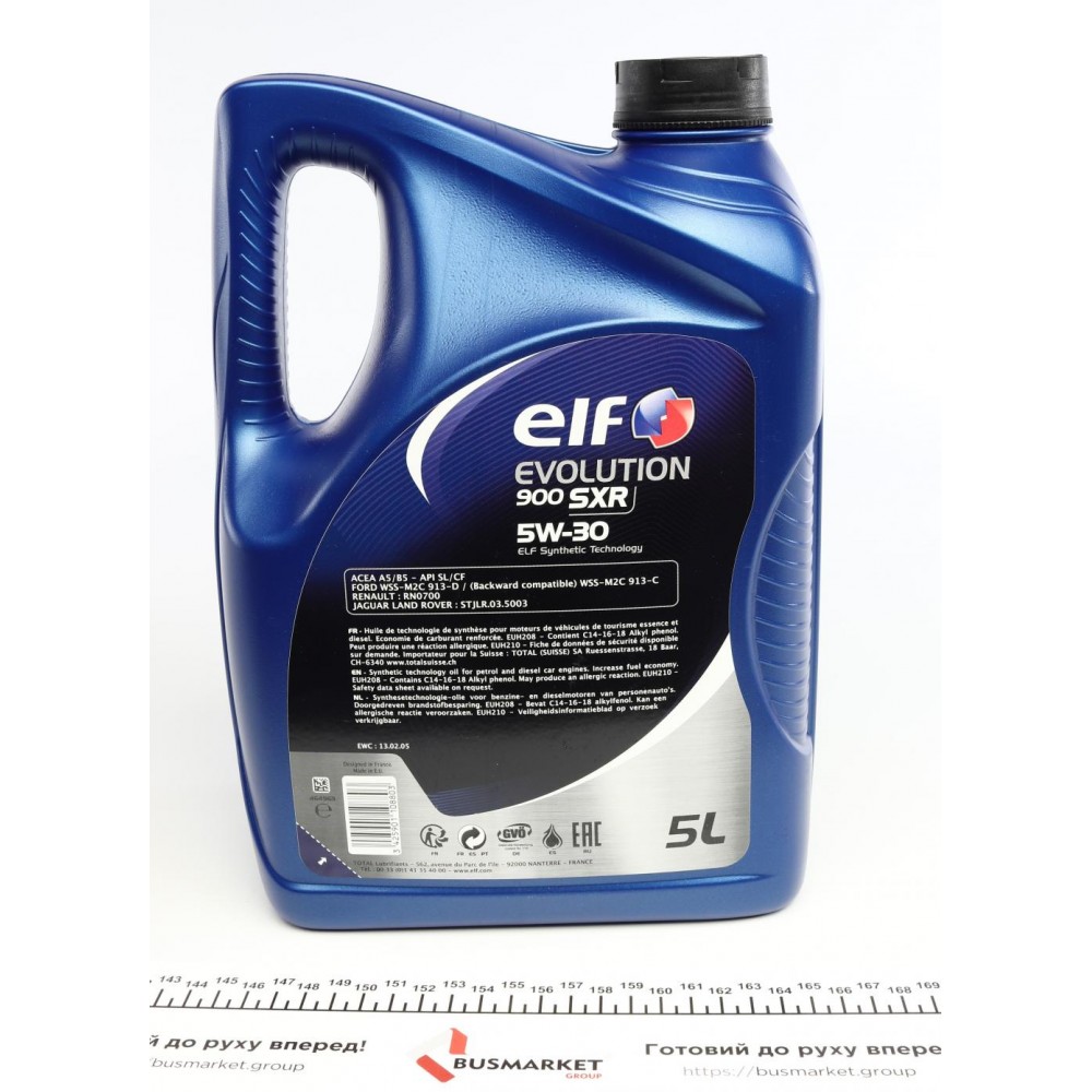 Олива 5W30 Evolution 900 SXR (5L) (457859) (ACEA A5/B5/API SM/CF/RN 0700/RN 0710)