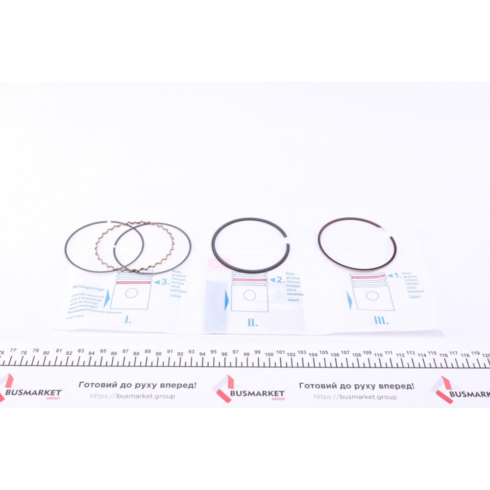 Кільця поршневі Renault 19/Volvo 440/480 1.8 85-95 (81.00mm/STD) (1.75-2.0-3.0) = 8938280000