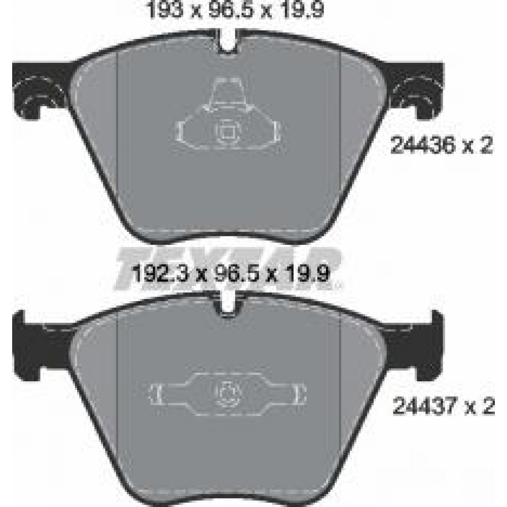 Колодки гальмівні (передні) BMW 5 (F07)/7 (F01)/X5 (E70/F15)/X6 (E71/F16) 06- (ATE-Teves) (Q+