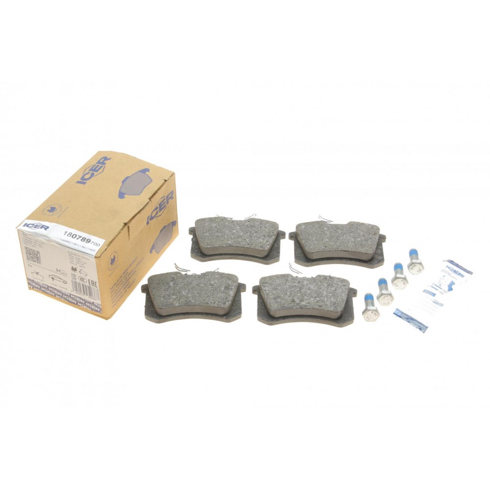Колодки гальмівні (задні) Audi A4/A6/Skoda SuperB 01-09/Renault Clio 05-14/VW Golf/Passat 84-02