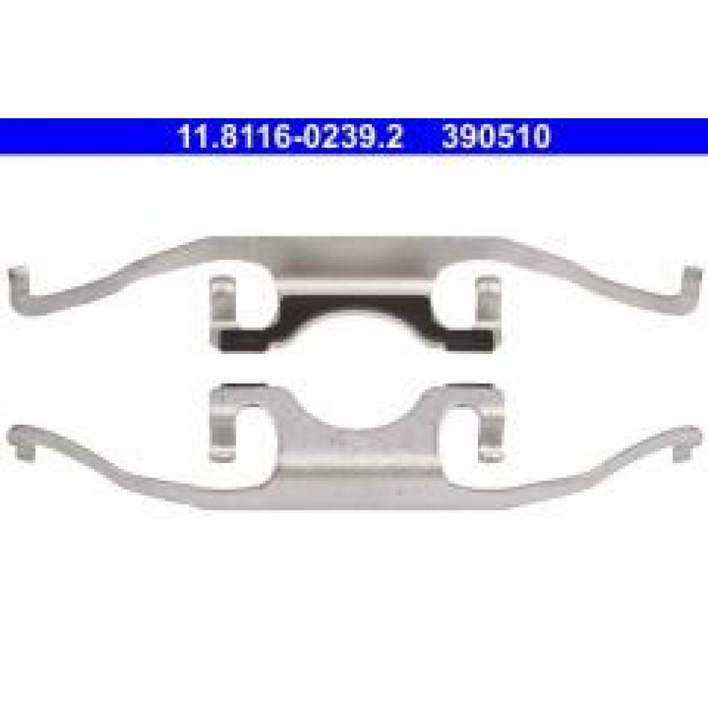Планка супорта (переднього) прижимна (к-кт) BMW 5 (E39) 96-04 (Ate)