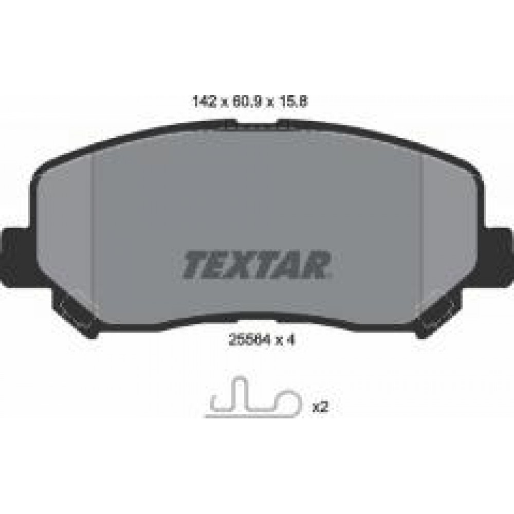 Колодки гальмівні (передні) Mazda CX-5 11- (Akebono)