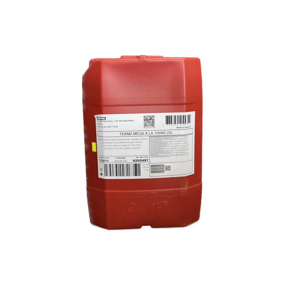 Олива 10W40 Tekma Mega X LA (20L) (105870)