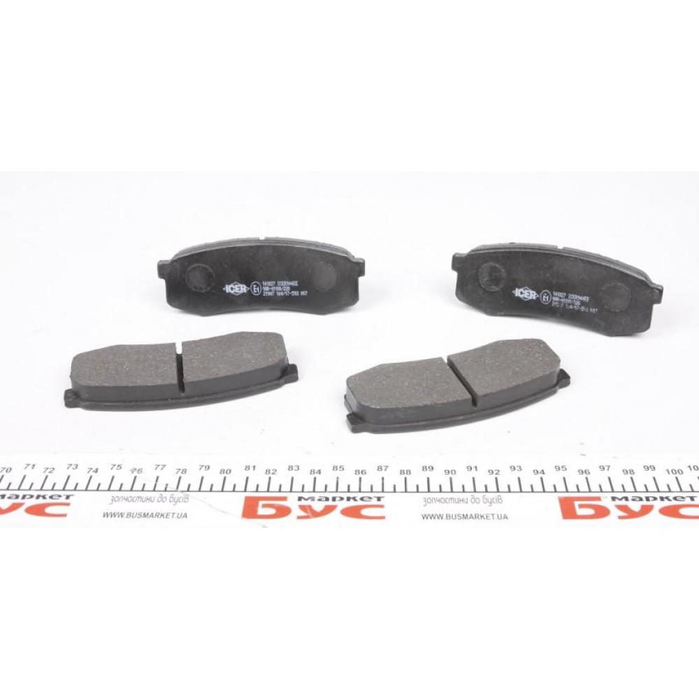 Колодки гальмівні (задні) Mitsubishi Pajero IV 06-/Toyota Land Cruiser 84-/Prado 02-/Lexus GX 01-