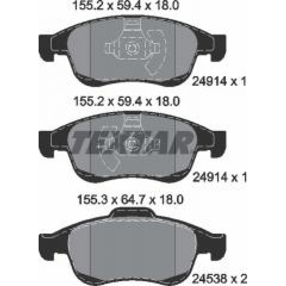 Колодки гальмівні (передні) Renault Fluence/Megane/Scenic 08- (Teves) Q+