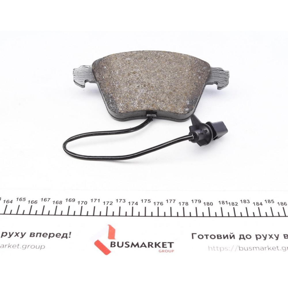 Колодки гальмівні (передні) Audi A4/A6/A8 02-11 (Ate-Teves) (з датчиками/ L=252mm) Q+