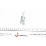 Ремкомплект колодок гальмівних (задніх) (тріскачка) Ford Connect 02-/Fiat Doblo 01-/Ducato 02-06