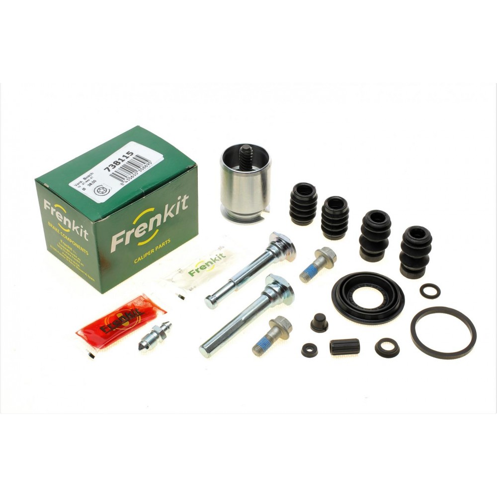 Ремкомплект супорта (заднього) (L) VW Caddy III 04-15 (d=38mm) (Bosch) (+поршень/направляюча)