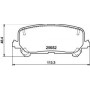 Колодки гальмівні (задні) Honda Pilot 3.0 AWD 17-
