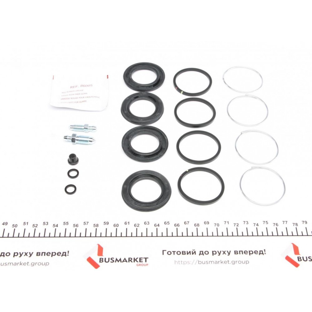 Ремкомплект супорта (переднього) Lexus LS/GS/IS 00- (d=43mm) (+4 поршня) (Advi)