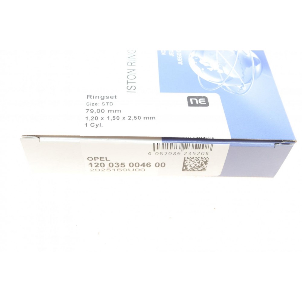 Кільця поршневі Opel Vectra 1.6i 95-02/Zafira 1.6 16V 99-05 (79.00mm/STD) (1.2-1.5-2.5) =8935510000