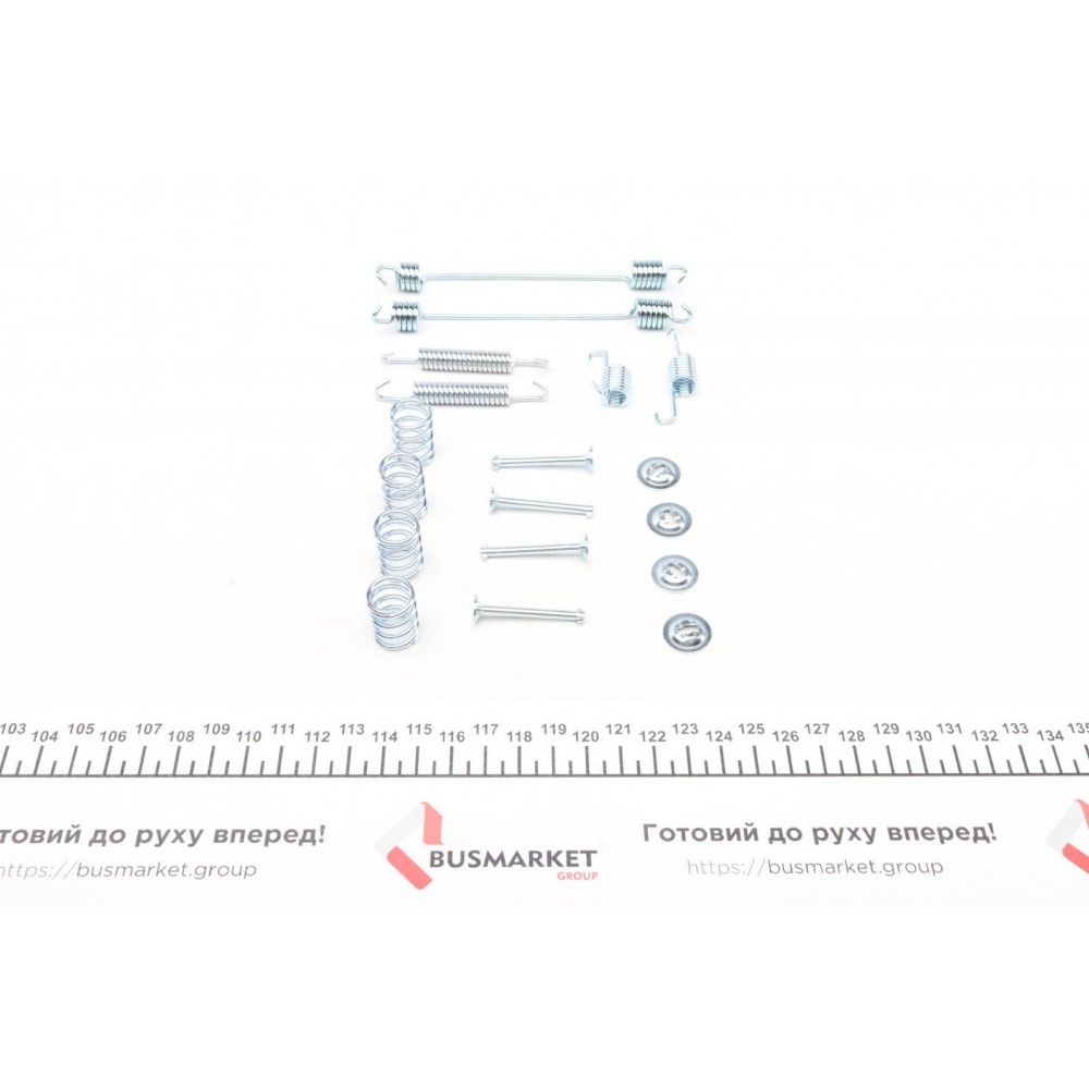 Комплект пружинок колодок ручника Renault Clio /Peugeot 206 1.1-1.9TD 98- (Bendix)